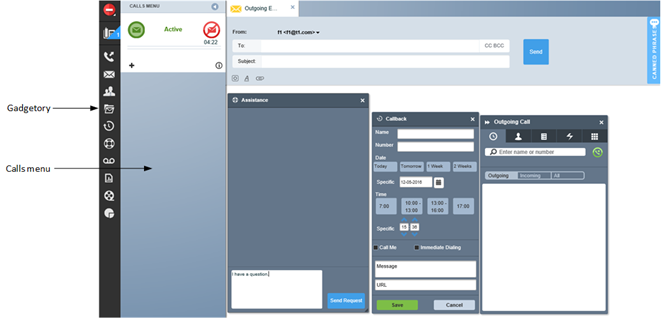 screenshot of Enghouse Contact Center